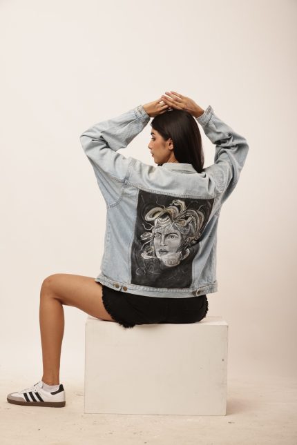 1OF1 LEE HAND MADE PRINTED DENIM JACKET