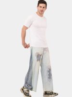 Shashiko Reverse Belt Denim Jeans – Handcrafted Heritage - Image 2