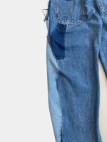 1 of 1 AW Reworked Narrative Denim Set – Unisex Upcycled Art Jacket & Wide Denim - Image 14