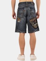 1 of 1 Patch & Distressed Reworked Denim Jorts - Image 5
