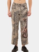 Reworked Realtree Camo Pants – Hand-Painted Snake Artwork (Size 28–36) - Image 10