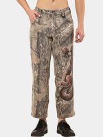 Reworked Realtree Camo Pants – Hand-Painted Snake Artwork (Size 28–36) - Image 8