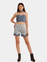 Blue Tonal Reworked Denim Co-Ord Set - Image 12