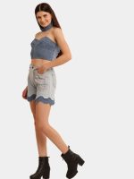 Blue Tonal Reworked Denim Co-Ord Set - Image 10