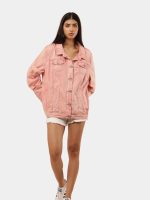 Levi’s Reworked Denim Jacket with Cyberglism Back Print & Hand Cudana Work - Image 19