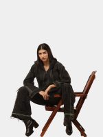 Neon Seam Reworked Vintage Denim Zip Jacket - Image 15