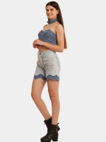 Blue Tonal Reworked Denim Co-Ord Set - Image 9