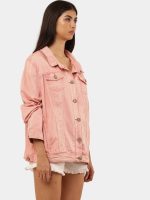 Levi’s Reworked Denim Jacket with Cyberglism Back Print & Hand Cudana Work - Image 14