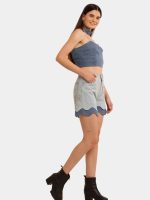 Blue Tonal Reworked Denim Co-Ord Set - Image 8