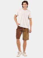Reworked Corduroy Jorts – Beige Tonal Patchwork Shorts (Size 28–36) - Image 7