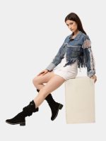 Fray Denim Jacket (1 of a 1 ) - Image 2