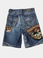 1 of 1 Patch & Distressed Reworked Denim Jorts - Image 4