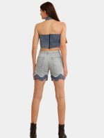 Blue Tonal Reworked Denim Co-Ord Set - Image 7