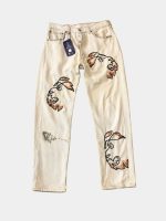 Reworked Off-White Levi’s 501 with Lion & Anchor Embroidery - Image 12