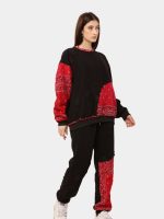 Fleece Rebellion Set – Asymmetric Appliqué Streetwear Co-Ord - Image 4