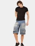 Reverse Waist Double Knee Jorts