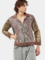 Reworked Embroidered Patchwork Jacket – Artisan Panel Design (S–L) - Image 8
