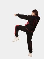 Fleece Rebellion Set – Asymmetric Appliqué Streetwear Co-Ord - Image 2