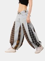 Balloon Harem Pant – Upcycled Denim & Cotton Baggy Trousers - Image 9
