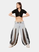 Balloon Harem Pant – Upcycled Denim & Cotton Baggy Trousers
