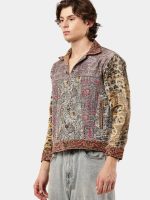 Reworked Embroidered Patchwork Jacket – Artisan Panel Design (S–L) - Image 7