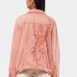 Levi’s Reworked Denim Jacket with Cyberglism Back Print & Hand Cudana Work