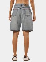 Reworked Wrangler Denim Jorts – Bandana Floral Patchwork - Image 7