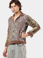 Reworked Embroidered Patchwork Jacket – Artisan Panel Design (S–L) - Image 5