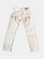 Reworked Off-White Levi’s 501 with Lion & Anchor Embroidery - Image 2