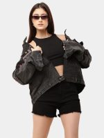 Reworked Bandana Denim Set – Upcycled Jacket & Chain Detail Pants - Image 2