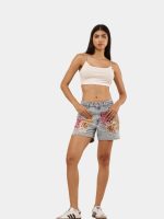 Reworked Vintage Levi’s Shorts with Hand-Embroidered & Bandana Patch Details - Image 8