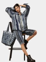 Reconstructed Levi's Panelled Jacket & Shorts Set