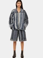 Reconstructed Levi's Panelled Jacket & Shorts Set - Image 3