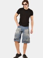 Reverse Waist Double Knee Jorts - Image 4