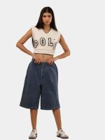 Reworked Carhartt Carpenter Jorts – Wide Leg Utility Denim Shorts - Image 2