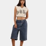 Reworked Carhartt Carpenter Jorts – Wide Leg Utility Denim Shorts