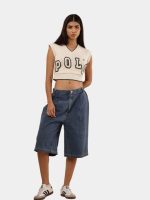 Reworked Carhartt Carpenter Jorts – Wide Leg Utility Denim Shorts