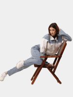 Reworked Wing Graphic Denim Jacket – Upcycled Deconstructed Patchwork