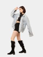 1 of 1 Couture Wave Reworked Denim Jacket - Image 13