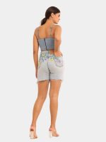 Ribbon Work Co-Ord Set – Hand-Stitched Ribbon Top & Reworked Levi’s Shorts - Image 7