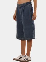 Reworked Carhartt Carpenter Jorts – Wide Leg Utility Denim Shorts - Image 6