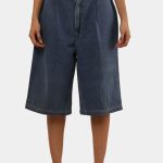 Reworked Carhartt Carpenter Jorts – Wide Leg Utility Denim Shorts