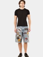 10F1 Crazy Patchwork Denim Jorts - Image 14