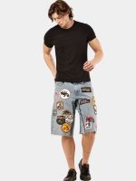 10F1 Crazy Patchwork Denim Jorts - Image 13