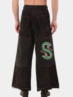 Y2K RAV Skater Patchwork Denim Pants