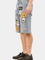 10F1 Crazy Patchwork Denim Jorts - Image 8