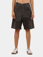 Heritage Reworked: Vintage Denim Jort with Tonal Black Panel