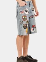 10F1 Crazy Patchwork Denim Jorts - Image 4