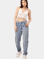 Reworked Levi’s Denim with Sashiko Embroidery – Upcycled Artisan Jeans - Image 6