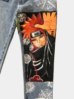 Reworked Levi’s Anime Graphic Denim Pants – Custom Streetwear (1 of a 1) - Image 12